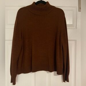 Cozy Brown Turtleneck Sweater